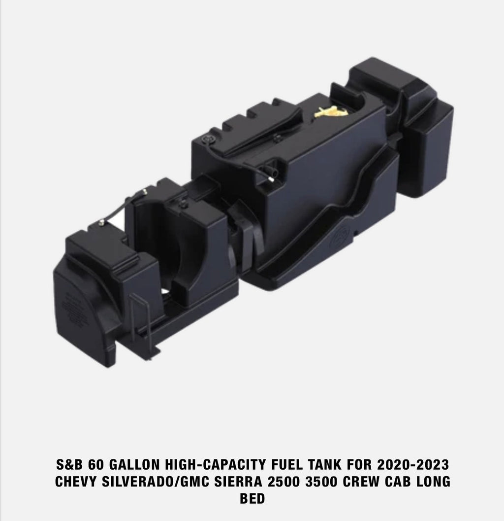 S&B HIGH-CAPACITY FUEL TANK FOR  CHEVY SILVERADO/GMC SIERRA 2500 3500 CREW CAB
