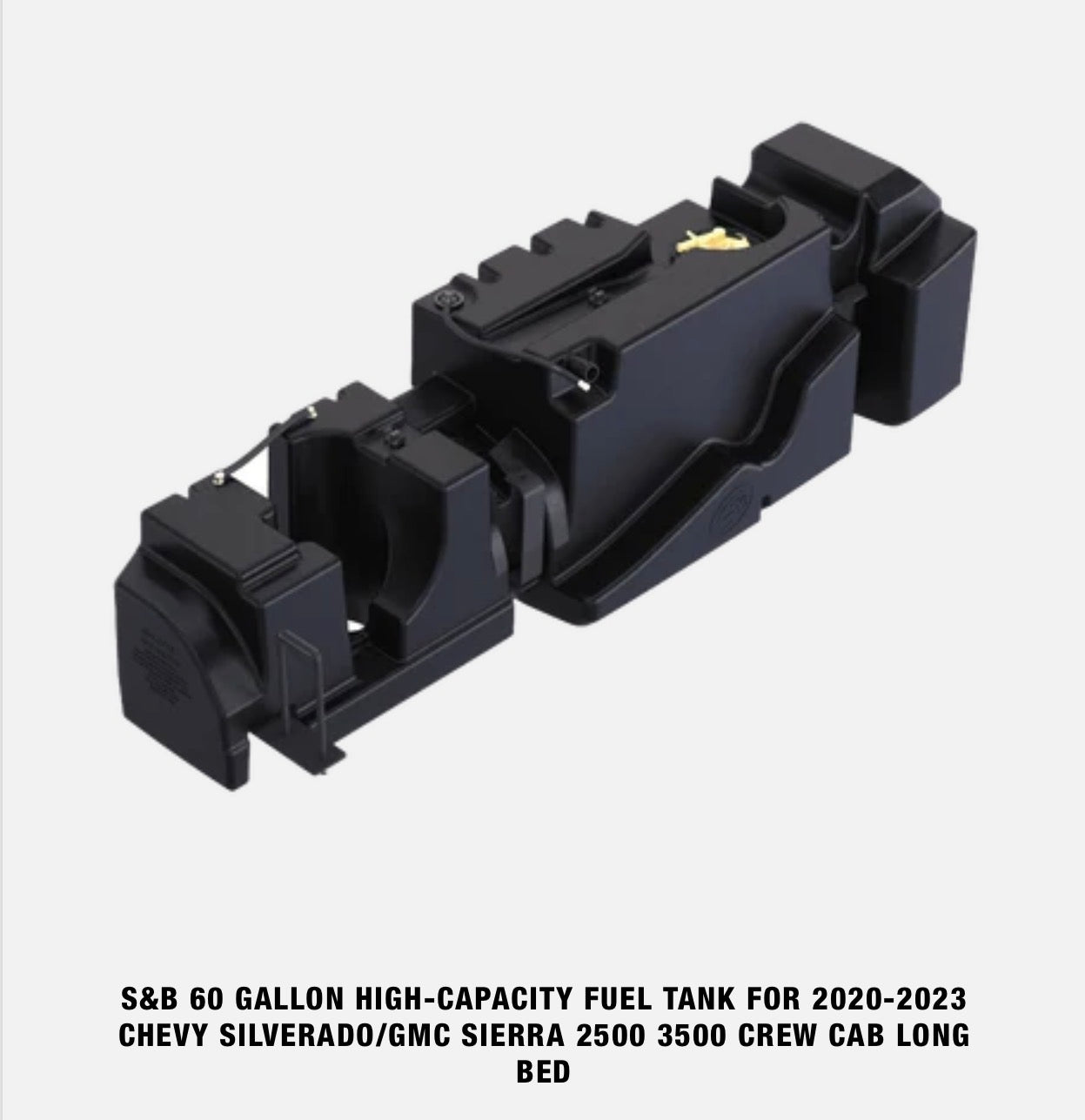 S&B HIGH-CAPACITY FUEL TANK FOR  CHEVY SILVERADO/GMC SIERRA 2500 3500 CREW CAB