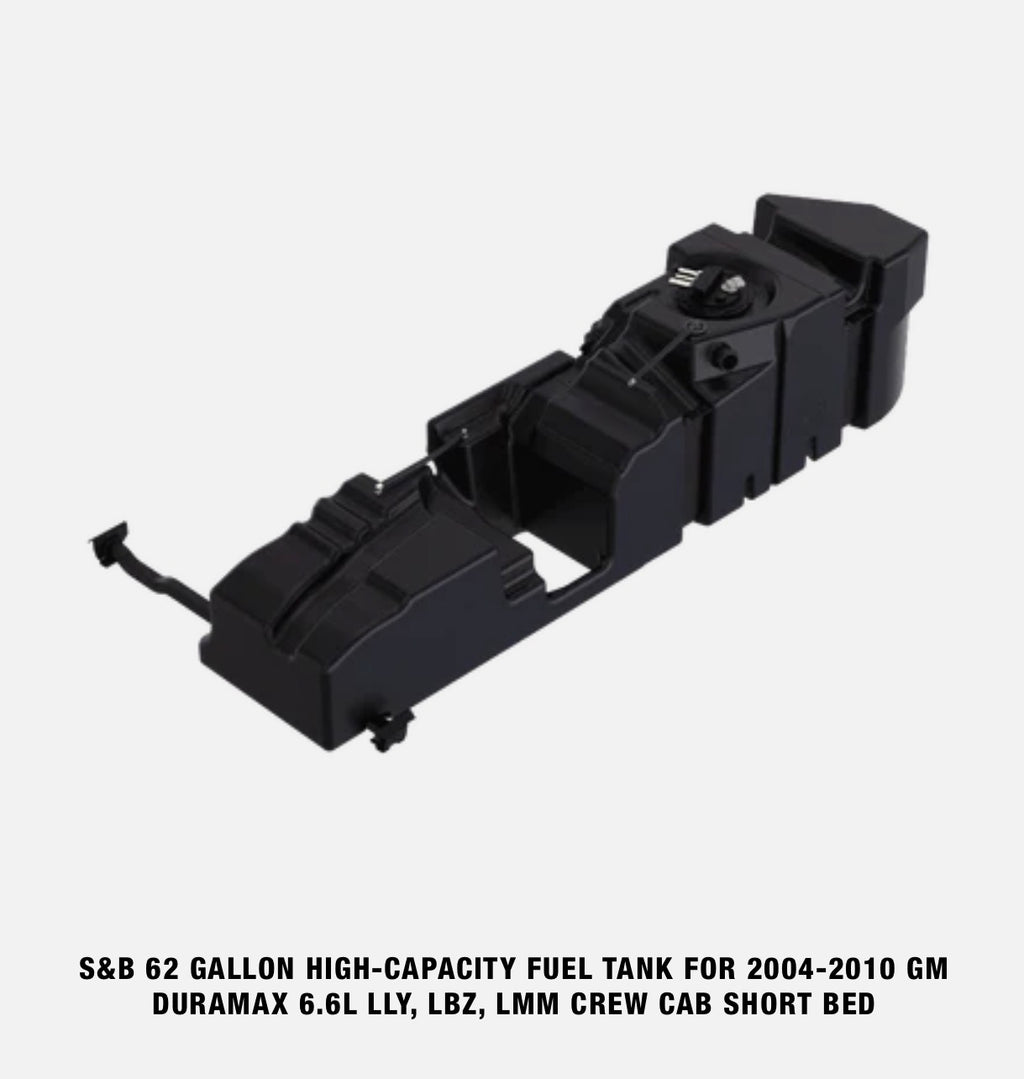 S&B HIGH-CAPACITY FUEL TANK FOR  CHEVY SILVERADO/GMC SIERRA 2500 3500 CREW CAB