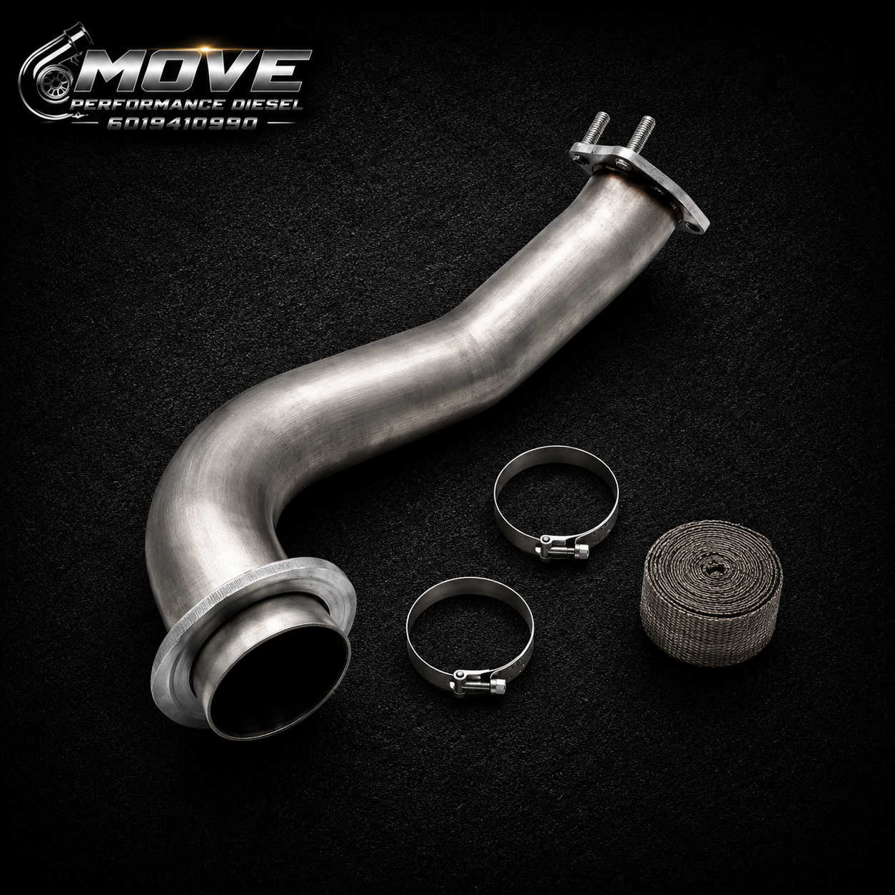 2017-2023 6.6L Chevy L5P Duramax 3.5" Downpipe Exhaust